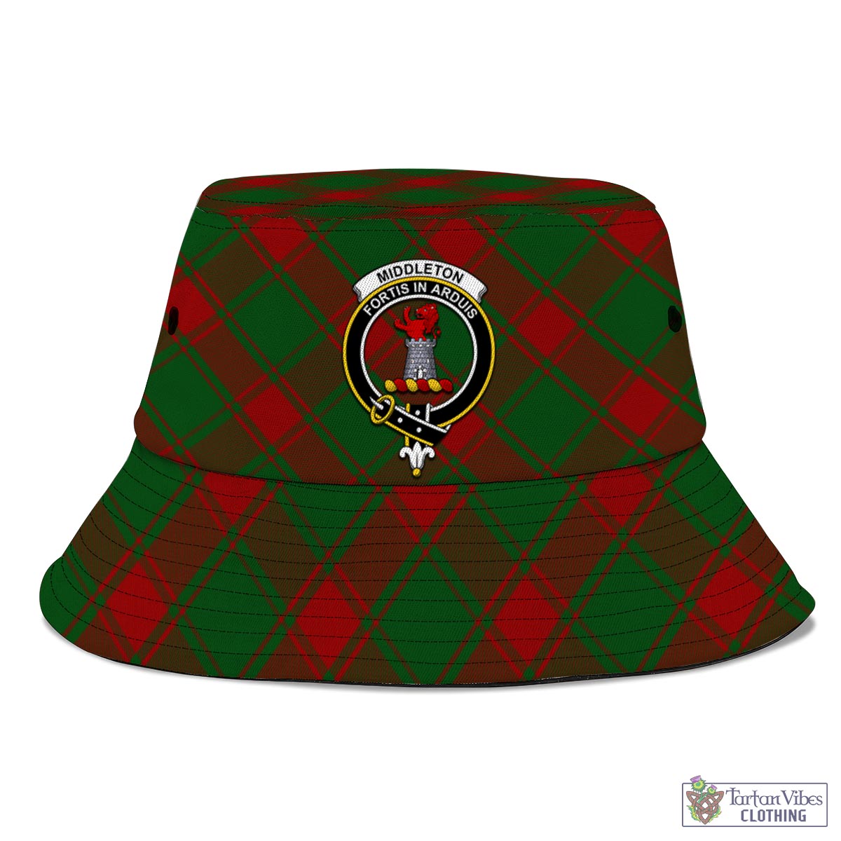 Middleton Tartan Bucket Hat with Family Crest - Tartan Vibes Clothing