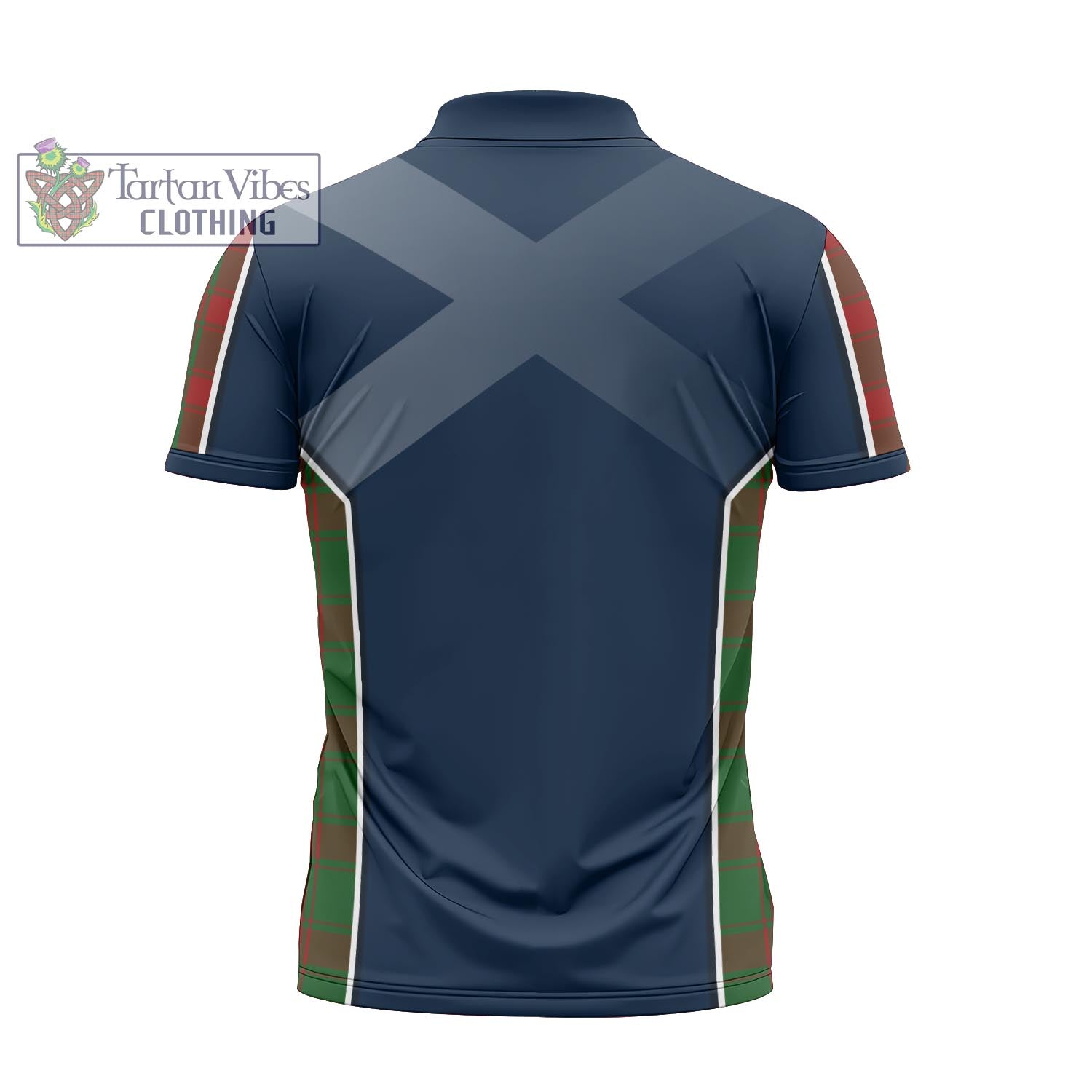 Tartan Vibes Clothing Middleton Tartan Zipper Polo Shirt with Family Crest and Scottish Thistle Vibes Sport Style