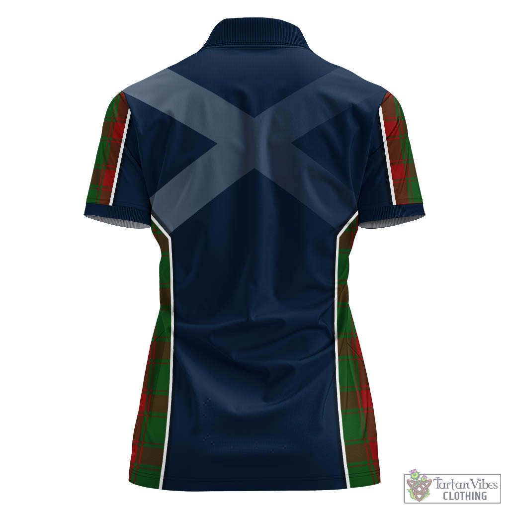 Tartan Vibes Clothing Middleton Tartan Women's Polo Shirt with Family Crest and Lion Rampant Vibes Sport Style