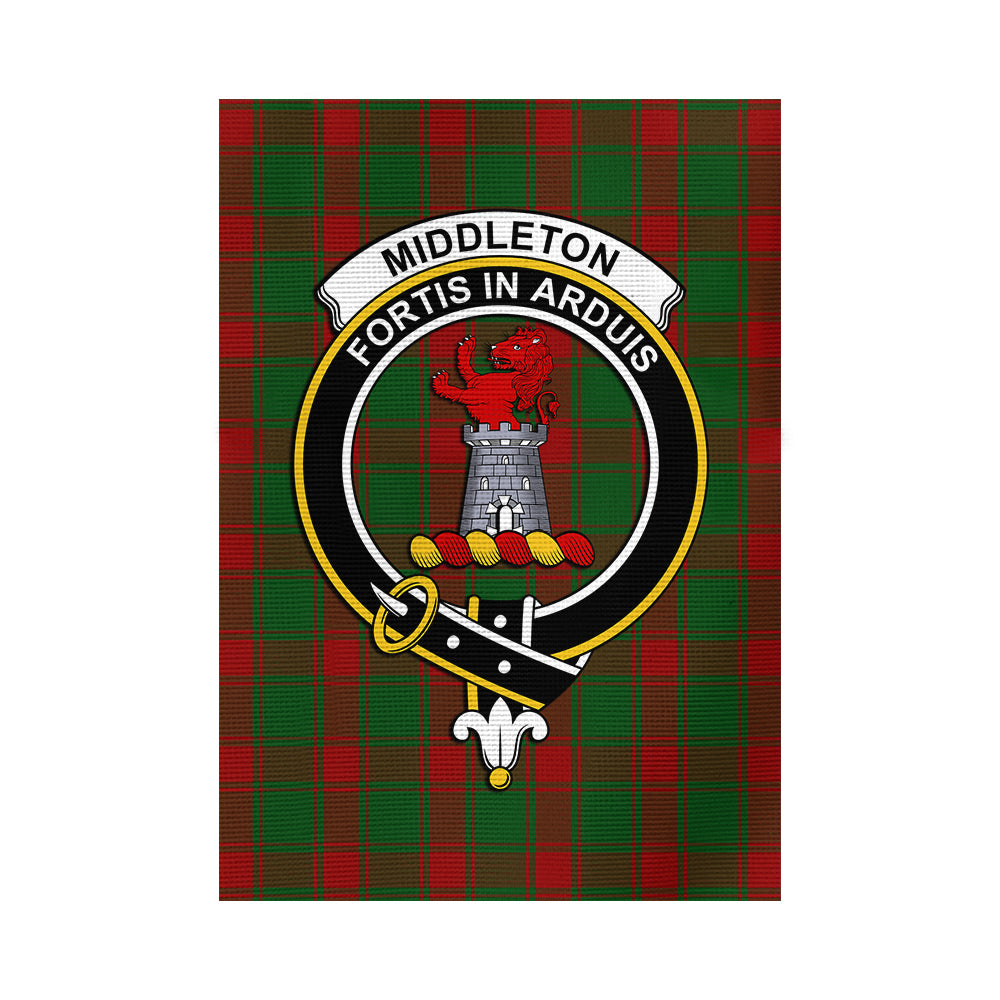 Middleton Tartan Flag with Family Crest - Tartan Vibes Clothing