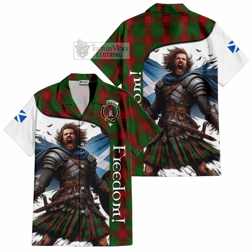 Middleton Crest Tartan Hawaiian Shirt Inspired by the Freedom of Scottish Warrior - Tartan Vibes Clothing
