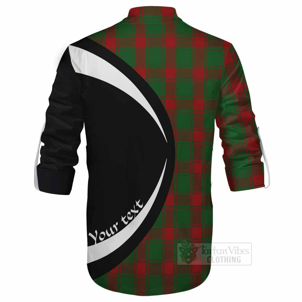 Middleton Tartan Ghillie Kilt Shirt with Family Crest Circle Style - Tartan Vibes Clothing