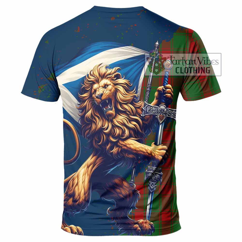 Middleton Tartan Family Crest T-Shirt with Scottish Majestic Lion - Tartan Vibes Clothing