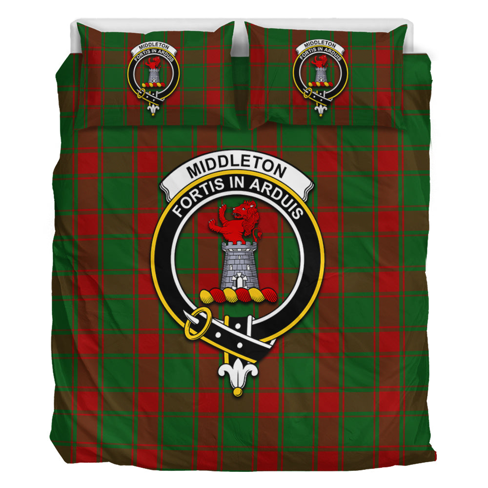 Middleton Tartan Bedding Set with Family Crest - Tartan Vibes Clothing