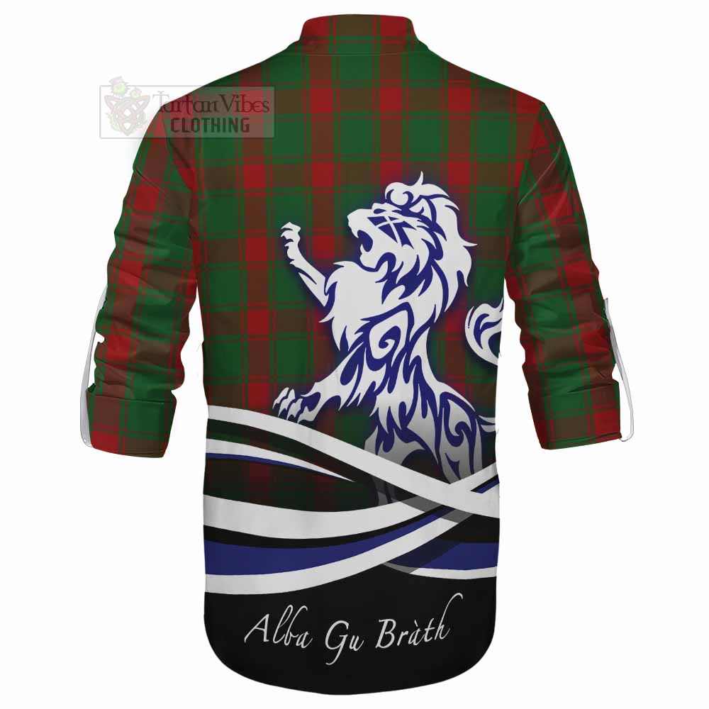 Middleton Tartan Ghillie Kilt Shirt with Alba Gu Brath Regal Lion Emblem - Tartan Vibes Clothing