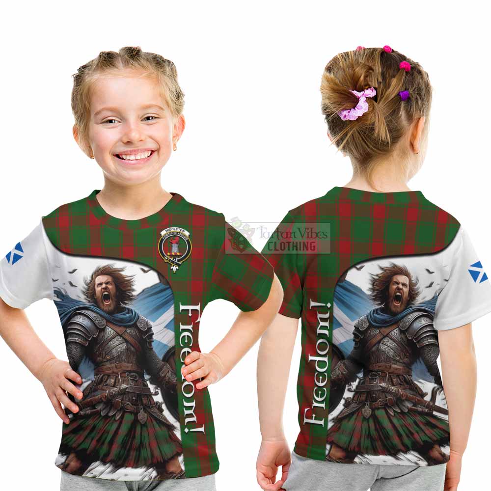 Middleton Crest Tartan Kid T-Shirt Inspired by the Freedom of Scottish Warrior - Tartan Vibes Clothing