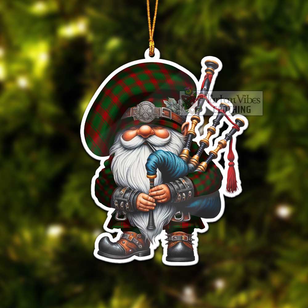 Middleton Tartan Bagpiper Gnome Christmas Ornament - Tartan Vibes Clothing