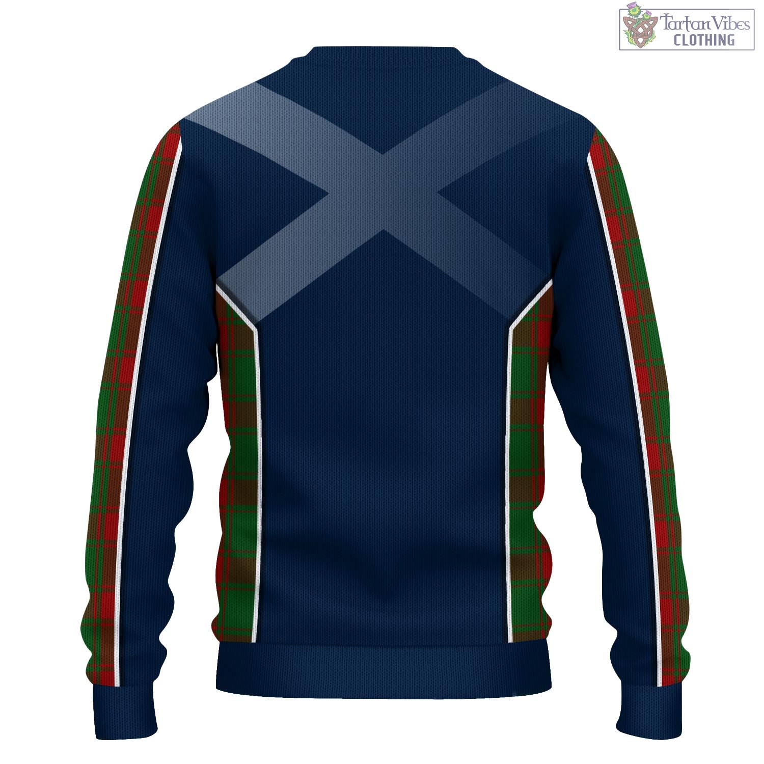 Middleton Tartan Knitted Sweatshirt with Family Crest and Scottish Thistle Vibes Sport Style - Tartan Vibes Clothing