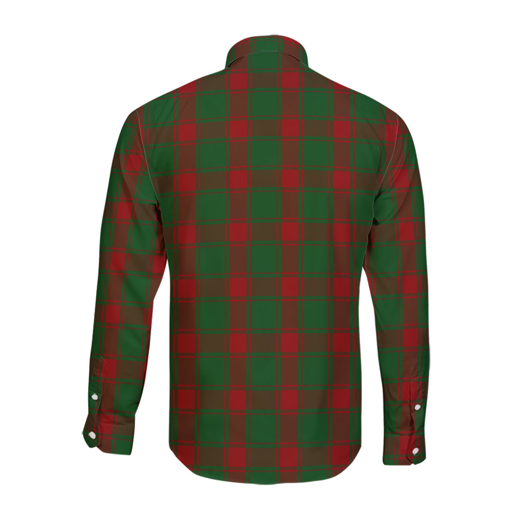 Middleton Tartan Long Sleeve Button Up Shirt with Family Crest - Tartan Vibes Clothing