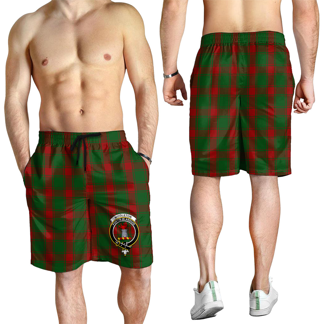Middleton Tartan Mens Shorts with Family Crest - Tartan Vibes Clothing