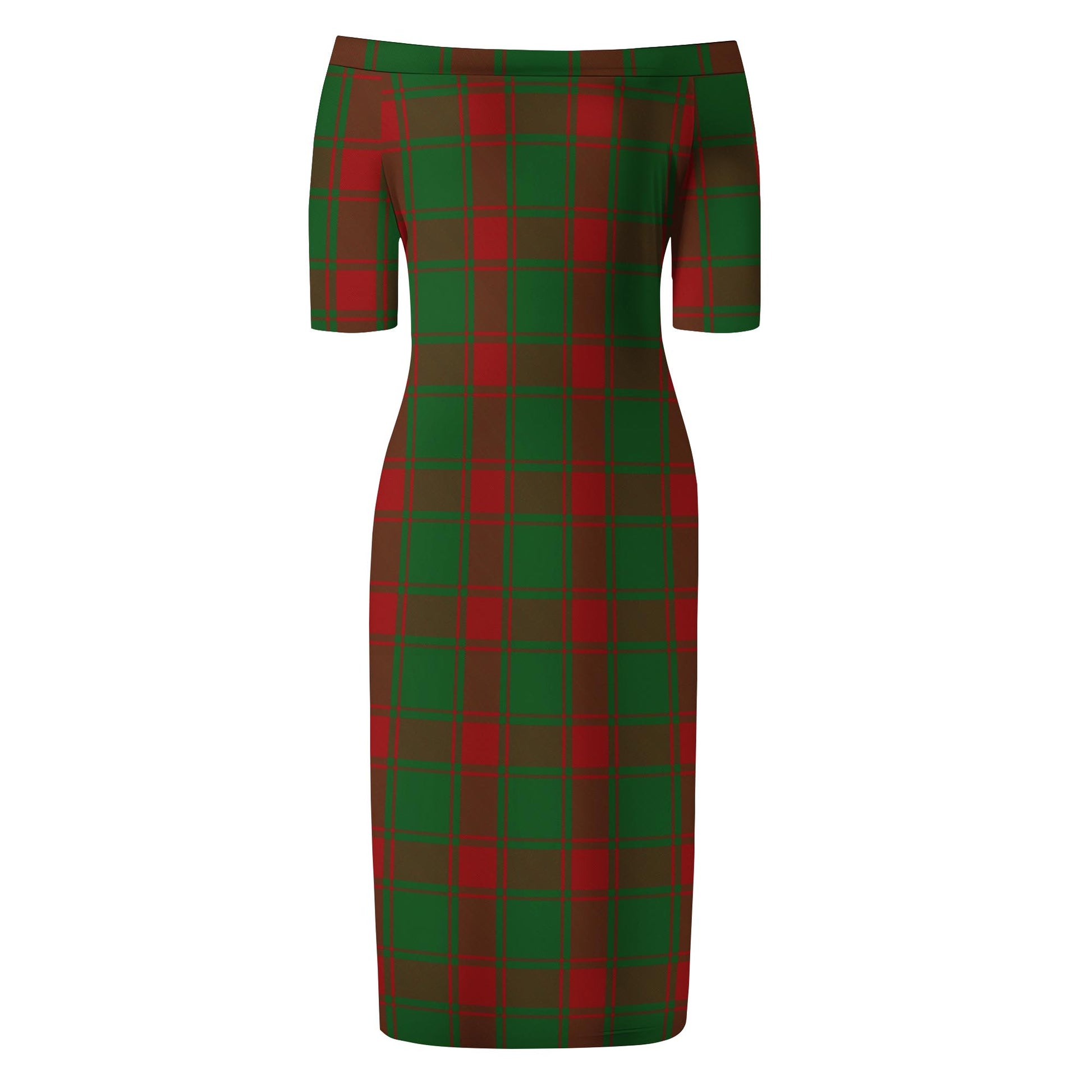 Middleton Tartan Off Shoulder Lady Dress - Tartan Vibes Clothing