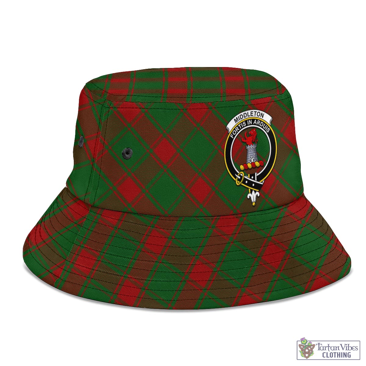 Middleton Tartan Bucket Hat with Family Crest - Tartan Vibes Clothing