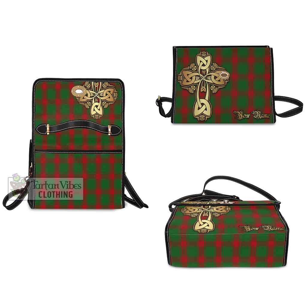 Tartan Vibes Clothing Middleton Tartan Waterproof Canvas Bag Golden Thistle Celtic Cross Style