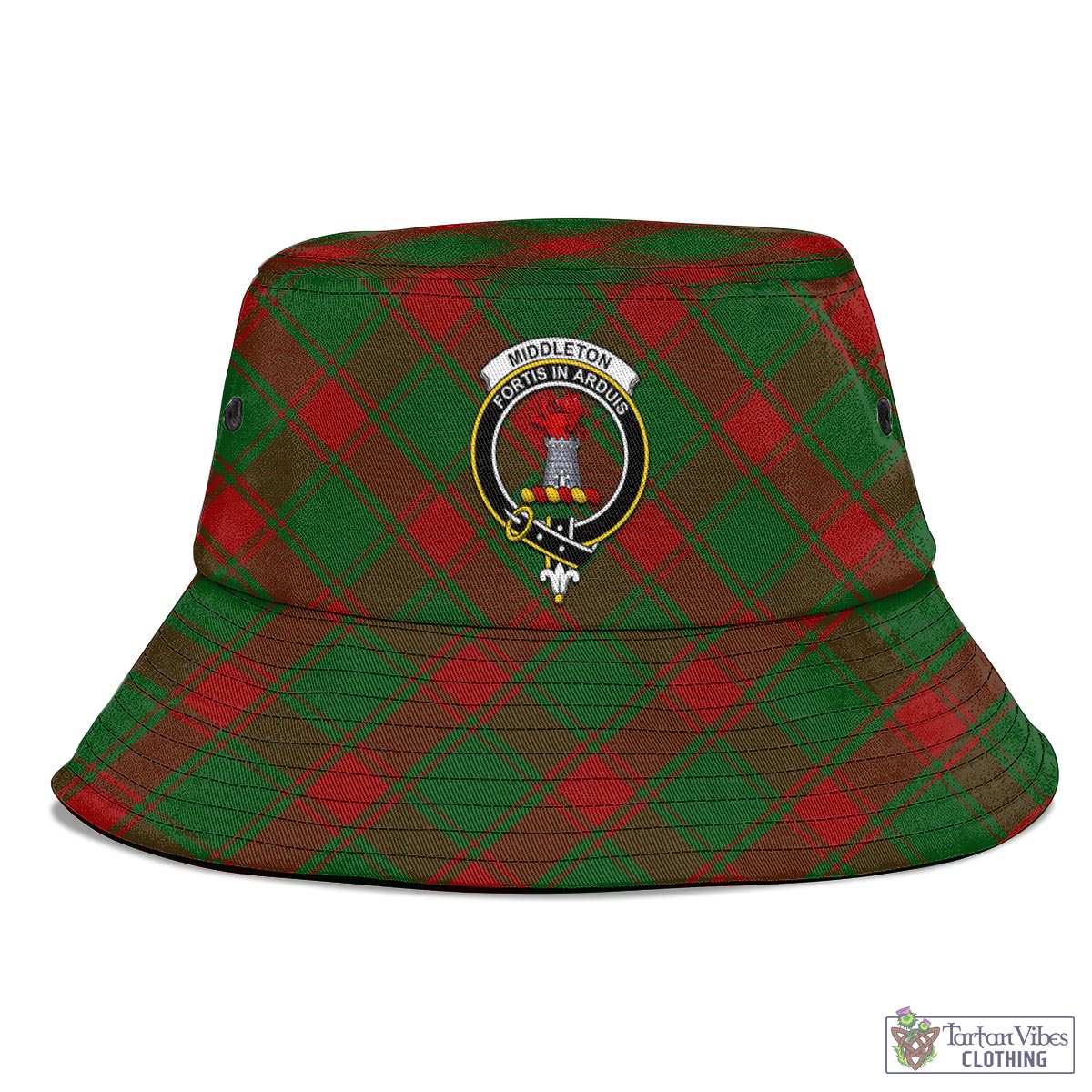 Middleton Tartan Bucket Hat with Family Crest - Tartan Vibes Clothing