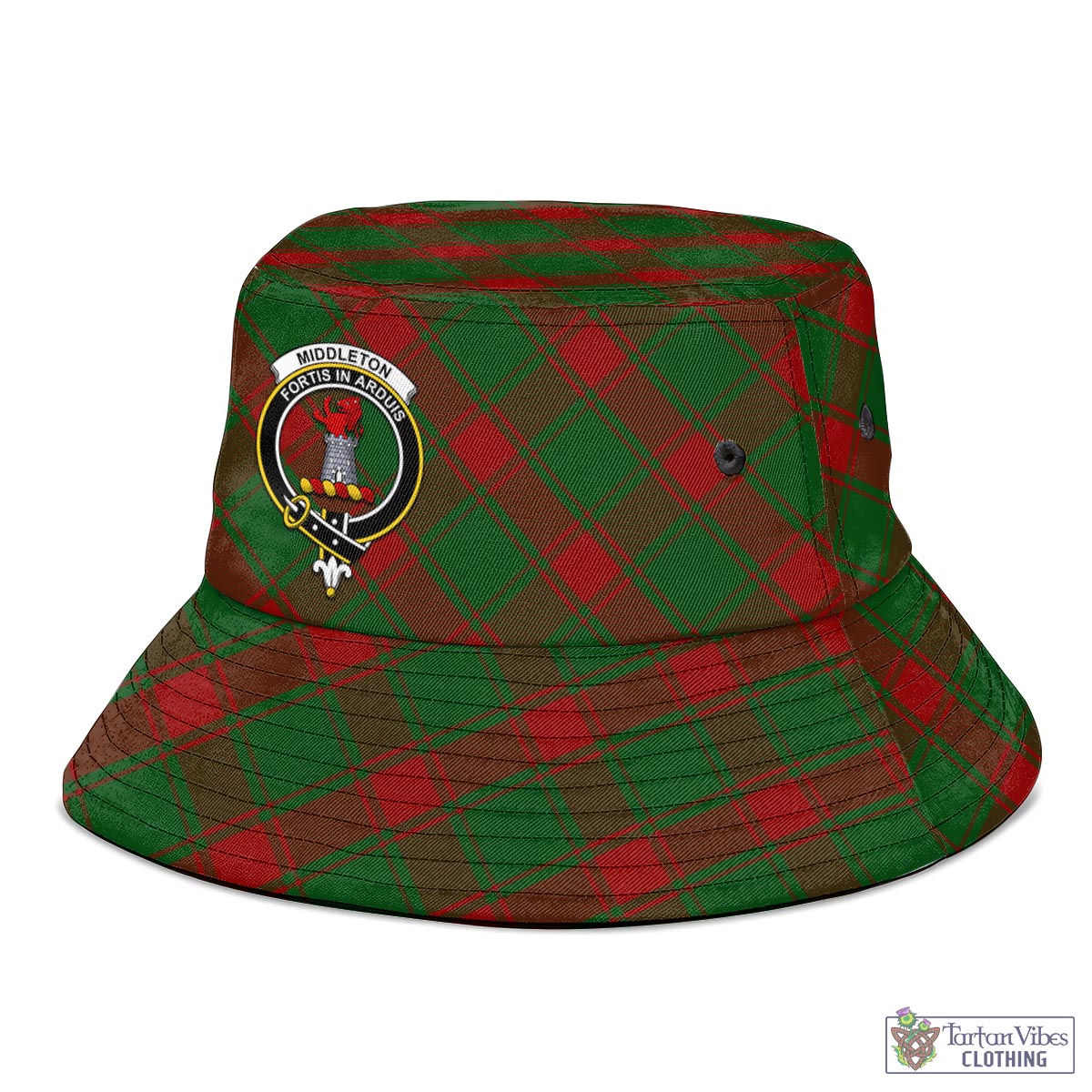 Middleton Tartan Bucket Hat with Family Crest - Tartan Vibes Clothing