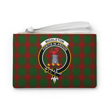 Tartan Vibes Clothing Middleton Family Crest Tartan Clutch Bag