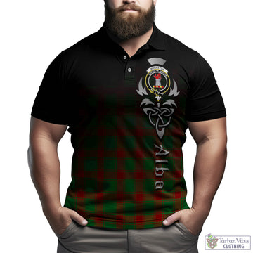 Middleton Modern Tartan Polo Shirt Featuring Alba Gu Brath Family Crest Celtic Inspired
