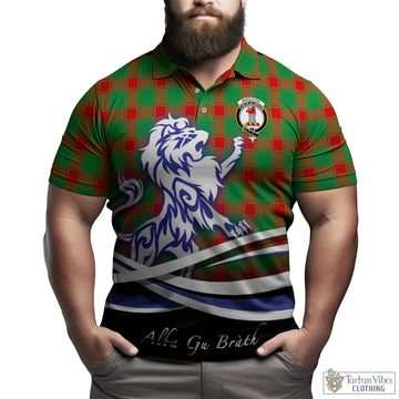 Middleton Modern Tartan Polo Shirt with Alba Gu Brath Regal Lion Emblem
