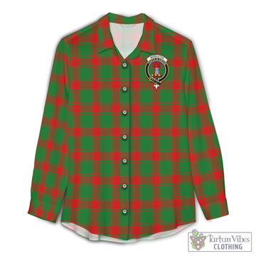 Middleton Modern Tartan Womens Casual Shirt with Family Crest