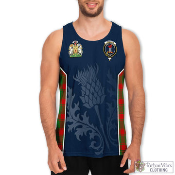 Middleton Modern Tartan Men's Tanks Top with Family Crest and Scottish Thistle Vibes Sport Style