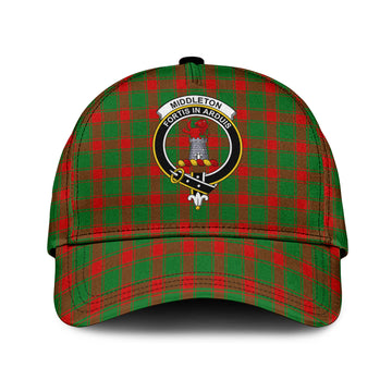 Middleton Modern Tartan Classic Cap with Family Crest