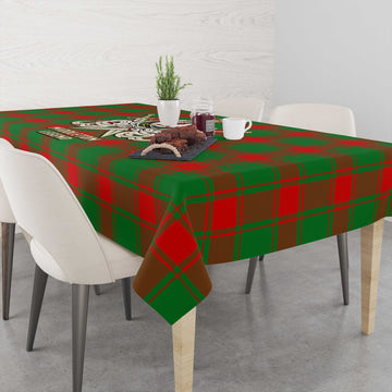 Middleton Modern Tartan Tablecloth with Clan Crest and the Golden Sword of Courageous Legacy