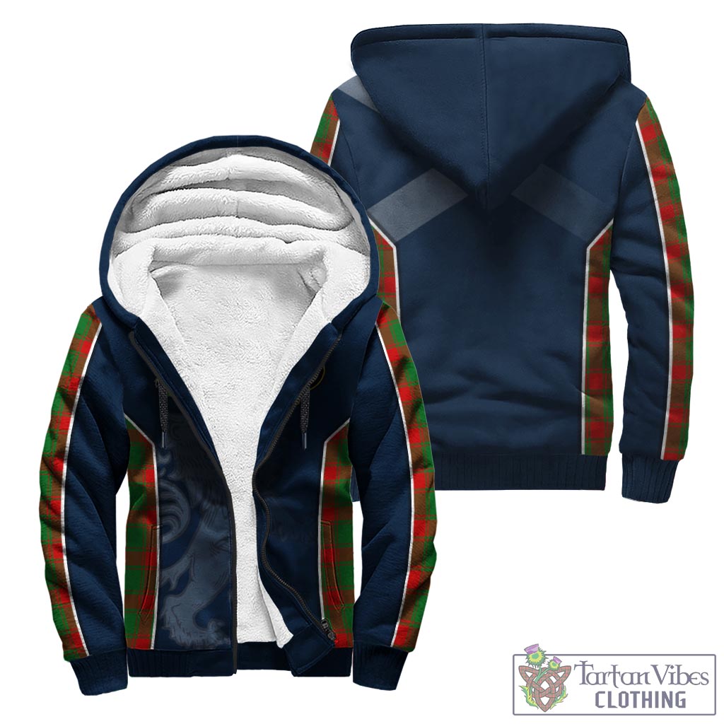 Tartan Vibes Clothing Middleton Modern Tartan Sherpa Hoodie with Family Crest and Lion Rampant Vibes Sport Style