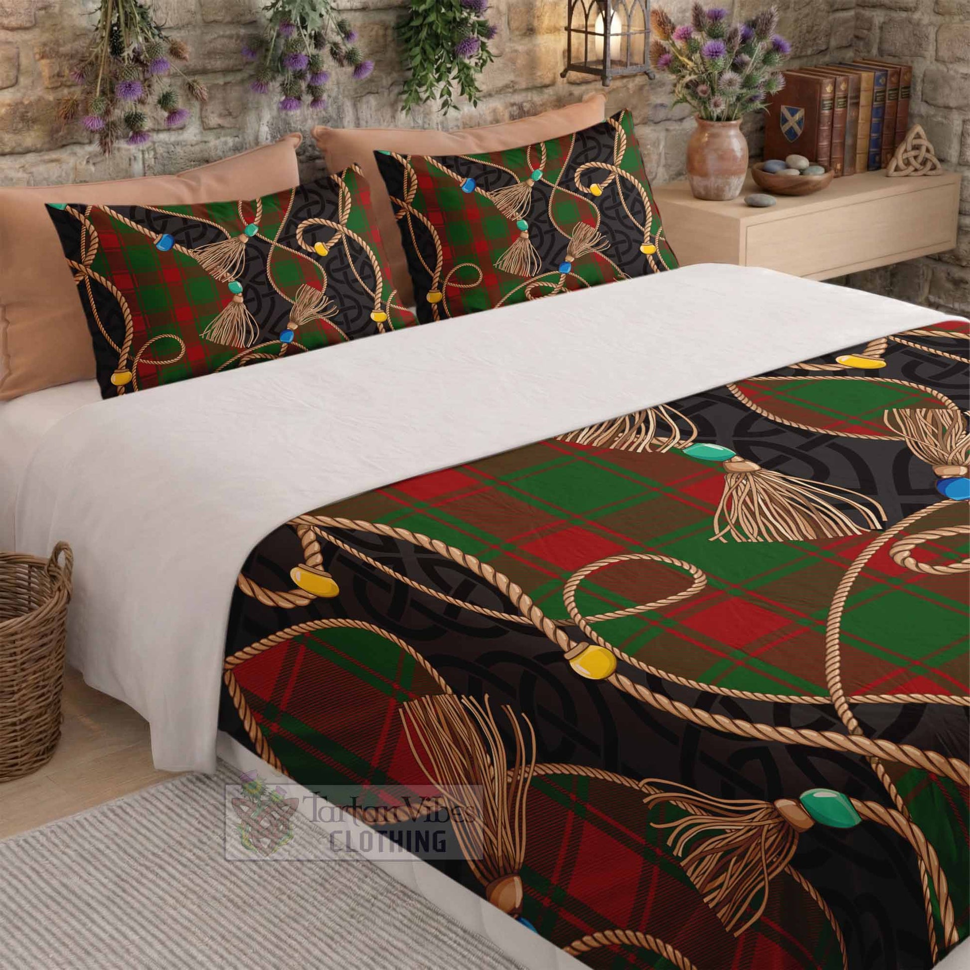 Middleton Scottish Tartan Twisted Ropes Stylized Bedding Set - Tartan Vibes Clothing