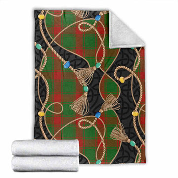 Middleton Scottish Tartan Twisted Ropes Stylized Blanket X-Large 59 x 79 inches 150 x 200 cm - Tartan Vibes Clothing