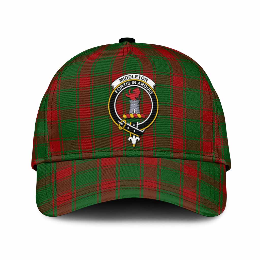 Middleton Tartan Classic Cap with Family Crest