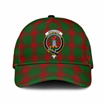 Middleton Tartan Classic Cap with Family Crest