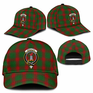 Middleton Tartan Classic Cap with Family Crest
