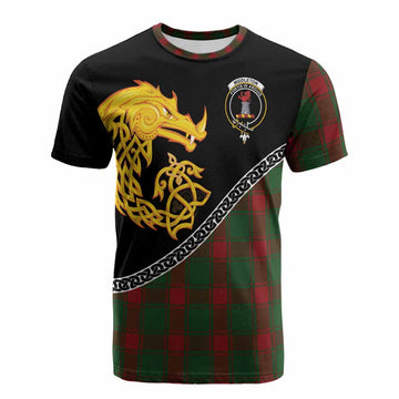 Middleton Tartan Crest Cotton T-shirt Legendary Dragon Knot Half Style
