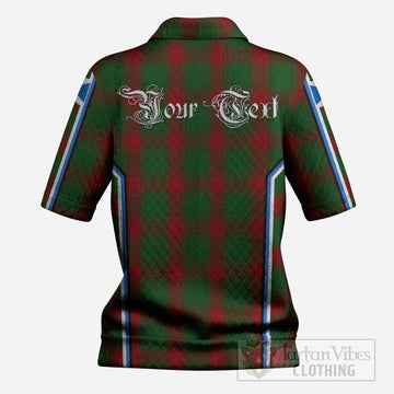 Middleton Tartan Crest Women’s Polo Sweater Top Scotland Coat of Arm Flag Style
