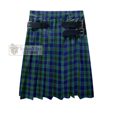 Miller Tartan Men's Pleated Skirt - Fashion Casual Retro Scottish Kilt Style