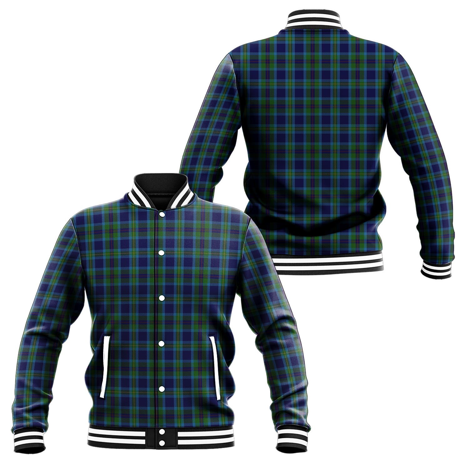 Miller Tartan Baseball Jacket Unisex - Tartan Vibes Clothing