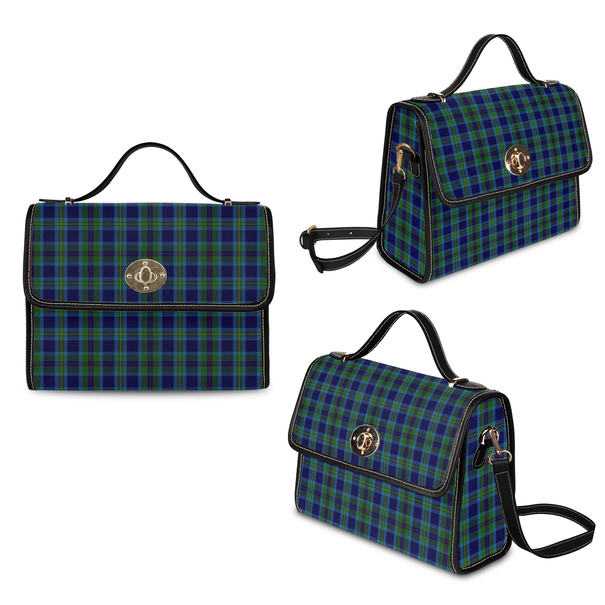 miller-tartan-leather-strap-waterproof-canvas-bag