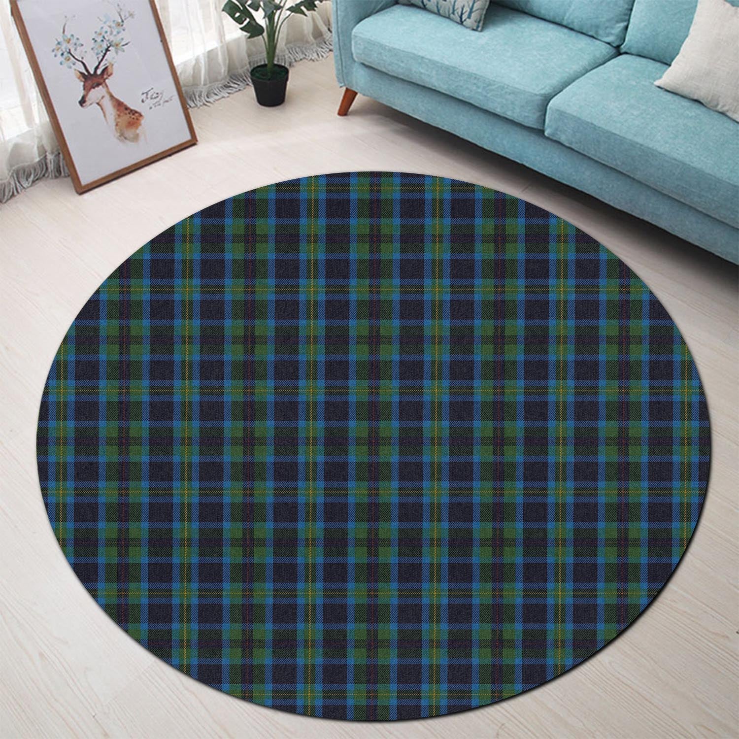 Miller Tartan Round Rug - Tartan Vibes Clothing