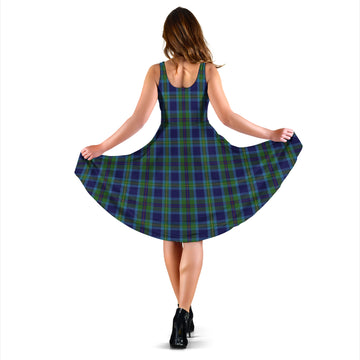 Miller Tartan Sleeveless Midi Womens Dress - Tartan Vibes Clothing