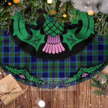 Miller Tartan Christmas Tree Skirt Scottish Thistle Style - Tartan Vibes Clothing
