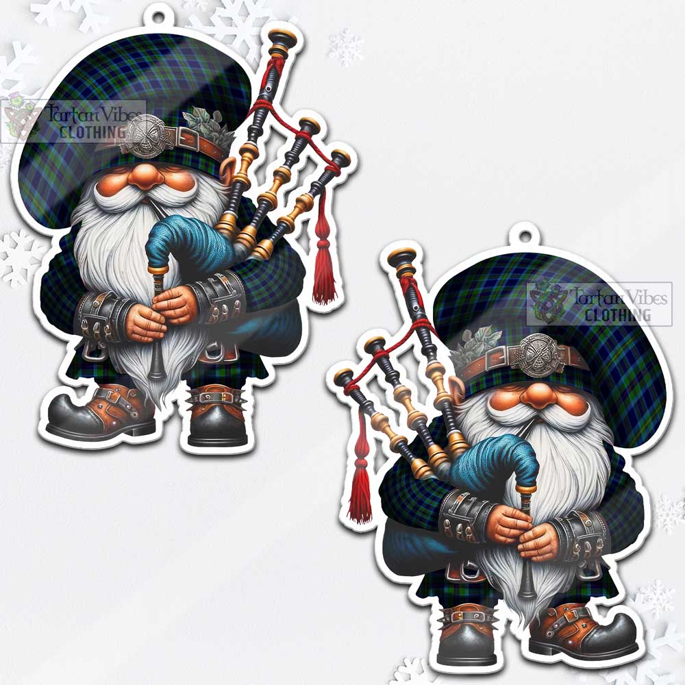 Miller Tartan Bagpiper Gnome Christmas Ornament - Tartan Vibes Clothing