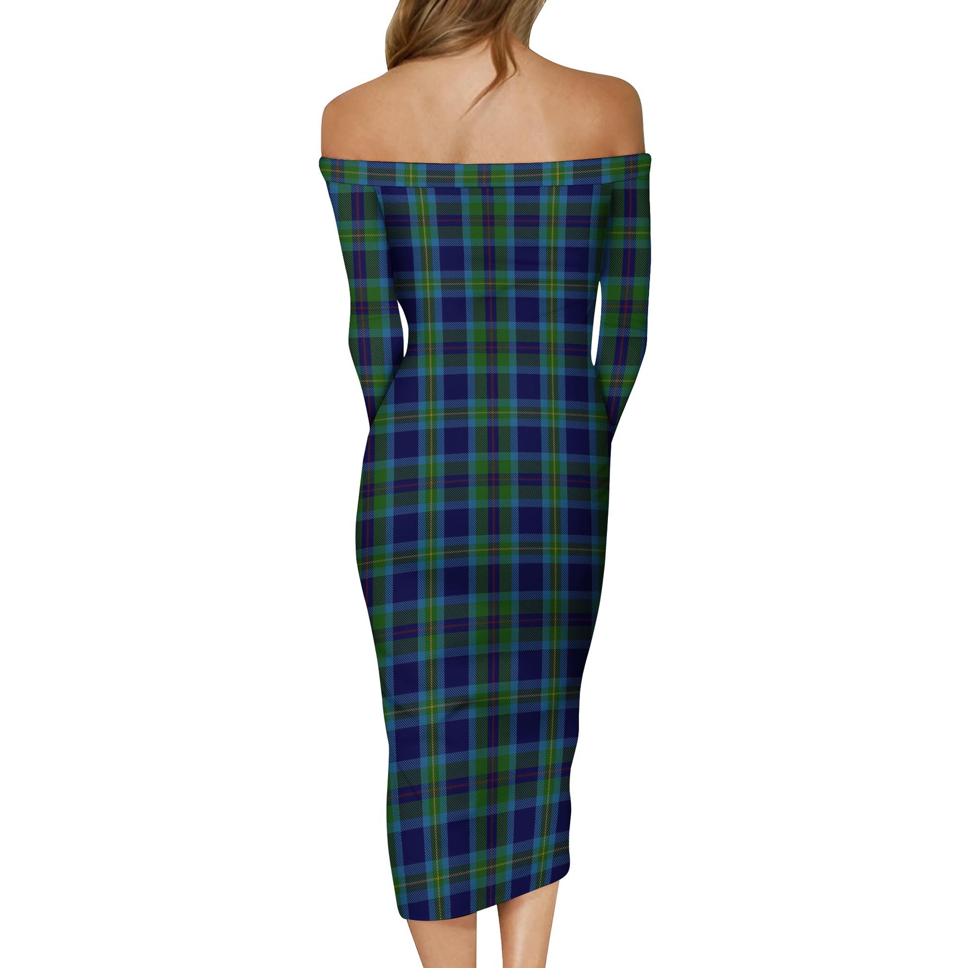 Miller Tartan Off Shoulder Lady Dress - Tartan Vibes Clothing