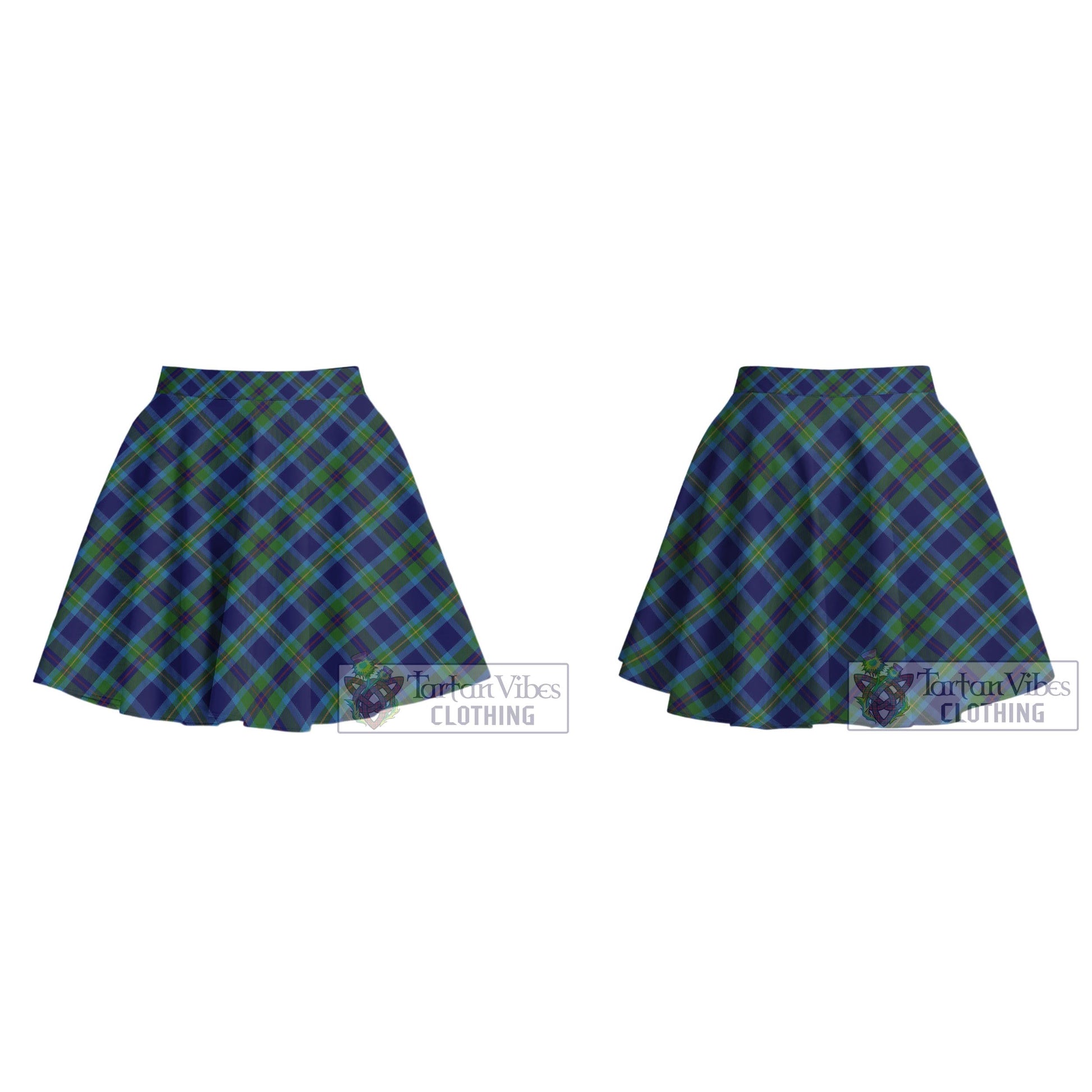Miller Tartan Women's Plated Mini Skirt Cross Style - Tartan Vibes Clothing