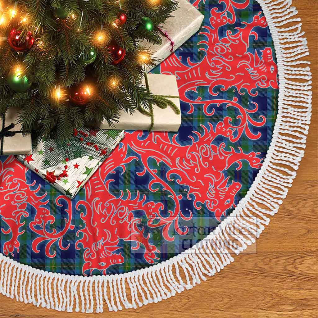 Miller Tartan Christmas Tree Skirt Lion Rampant Style - Tartan Vibes Clothing