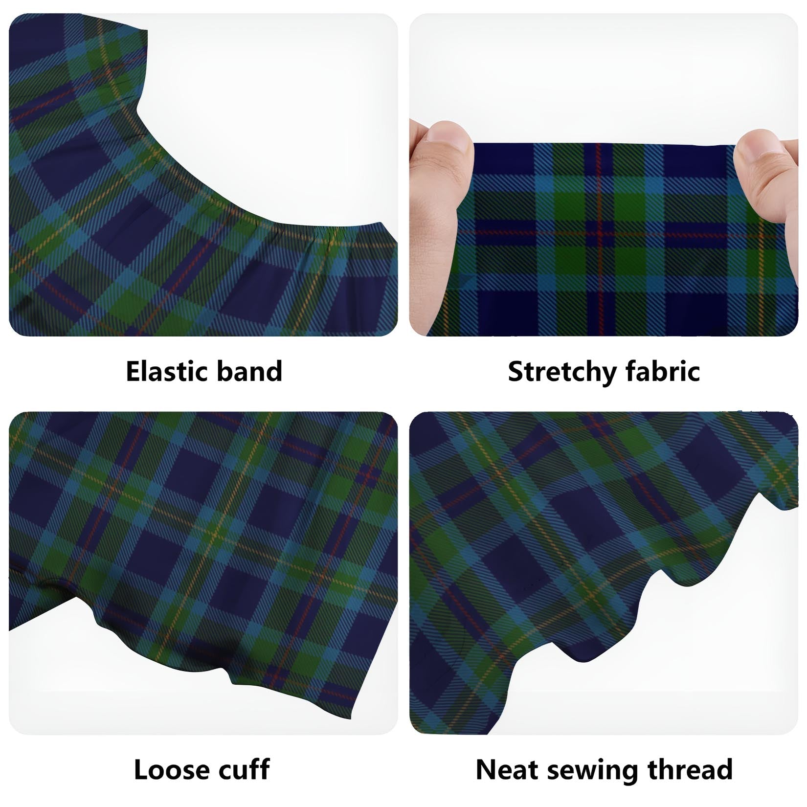 Miller Tartan Off Shoulder Long Dress - Tartan Vibes Clothing