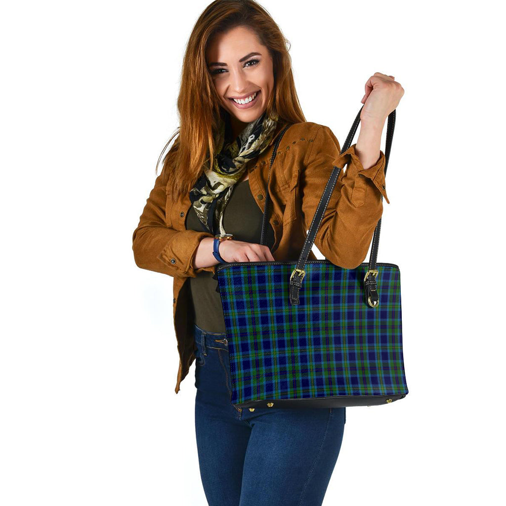 Miller Tartan Leather Tote Bag - Tartan Vibes Clothing