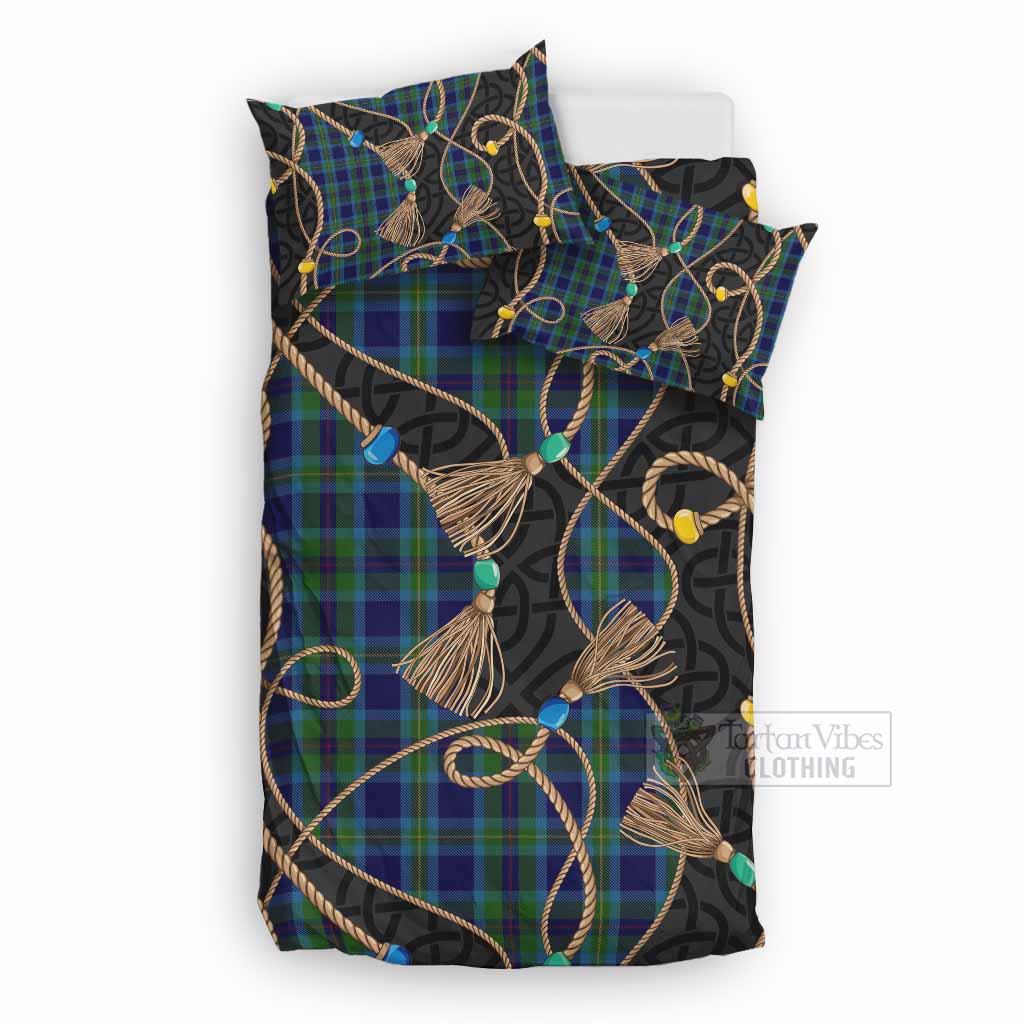 Miller Scottish Tartan Twisted Ropes Stylized Bedding Set UK Bedding Set UK Double 79*79 inch - Tartan Vibes Clothing