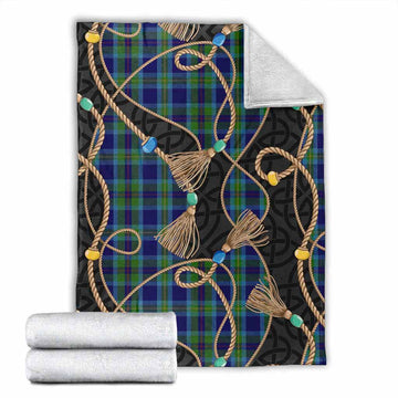 Miller Scottish Tartan Twisted Ropes Stylized Blanket X-Large 59 x 79 inches 150 x 200 cm - Tartan Vibes Clothing