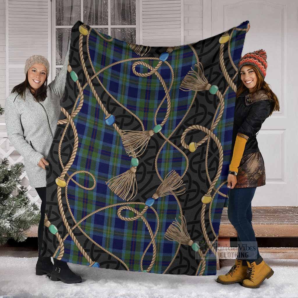 Miller Scottish Tartan Twisted Ropes Stylized Blanket - Tartan Vibes Clothing