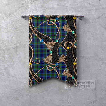 Miller Scottish Tartan Twisted Ropes Stylized Gonfalon Fishtail - Tartan Vibes Clothing